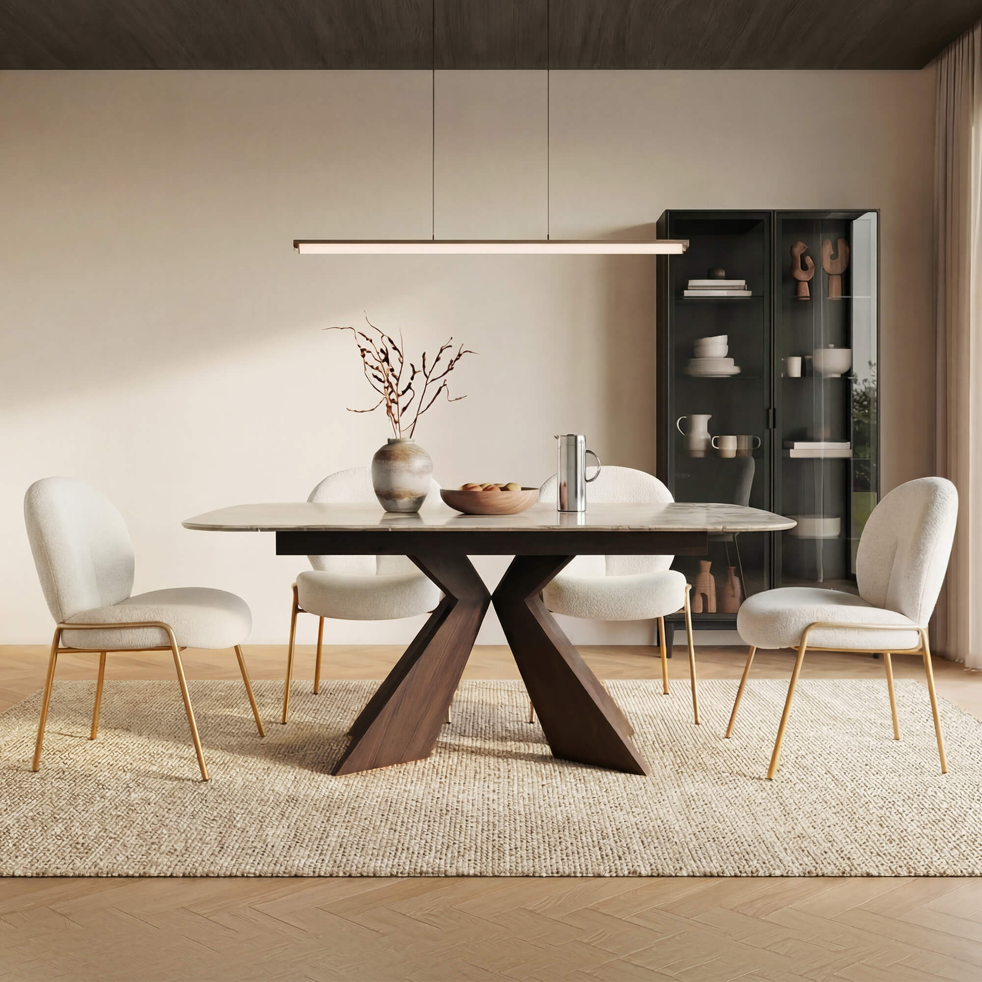 Sean extendable dining table