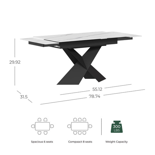 Sean extendable dining table from SofaNest