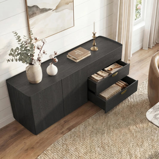 Sideboard in 79" Length with Metal Handles