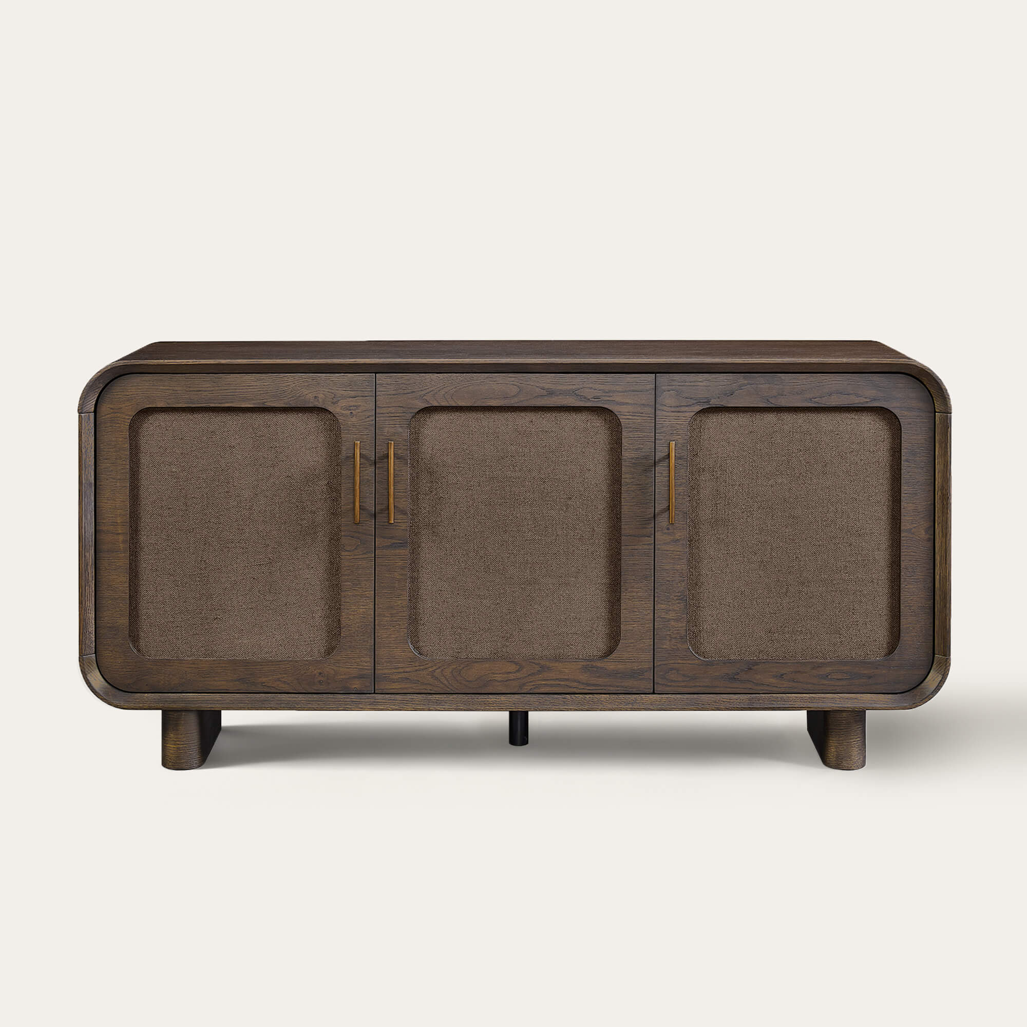 Sideboard in Hazel Finish with Curved Edges