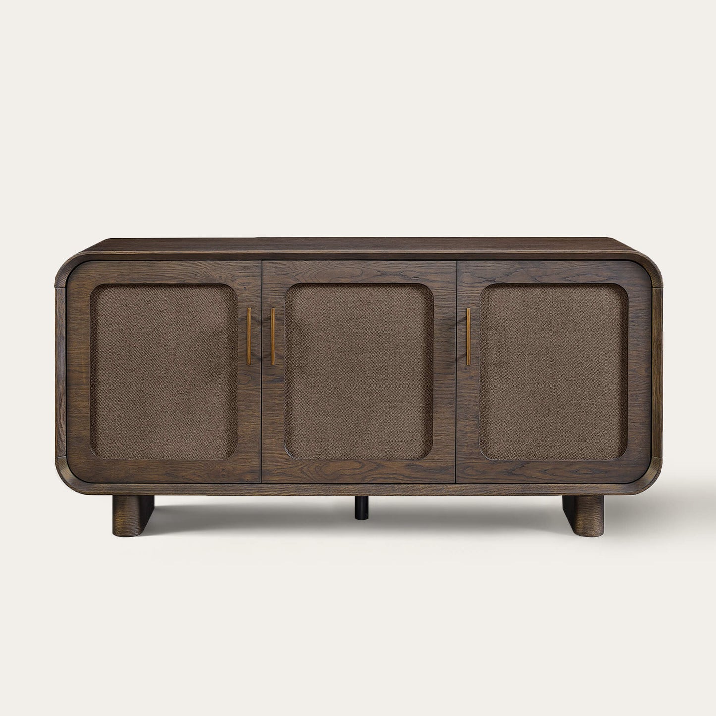 Sideboard in Hazel Finish with Curved Edges