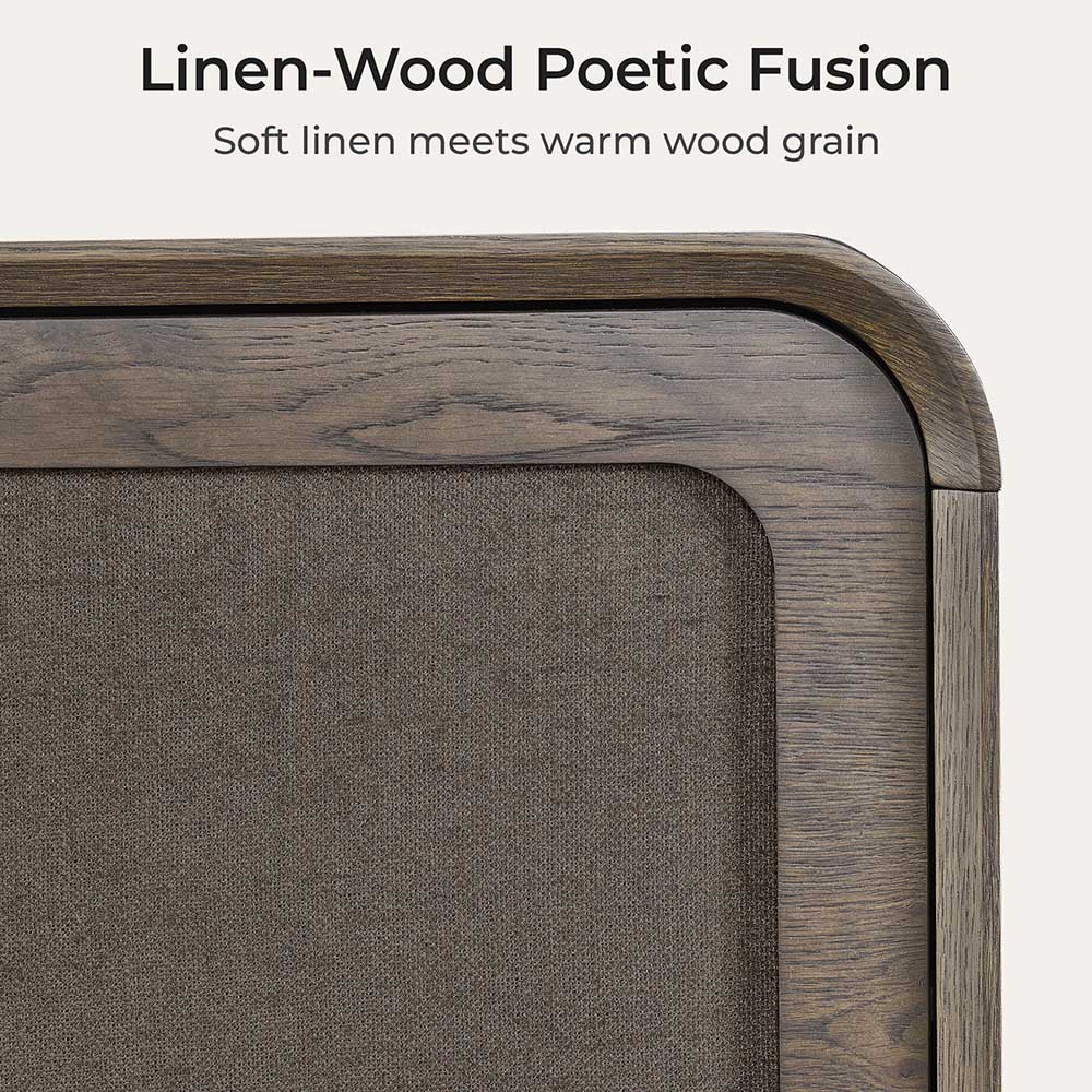 Sideboard in Hazel Finish with Curved Edges
