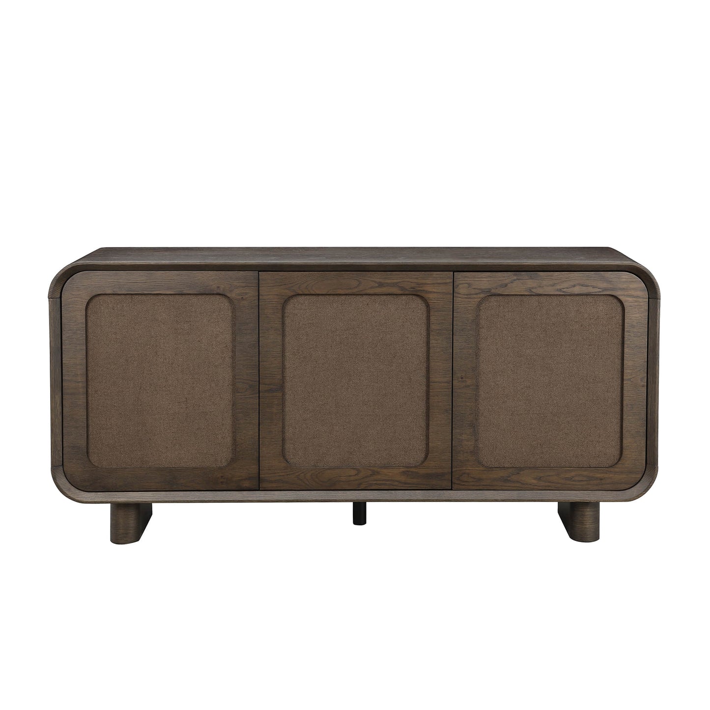 Sideboard in Hazel Finish with Curved Edges