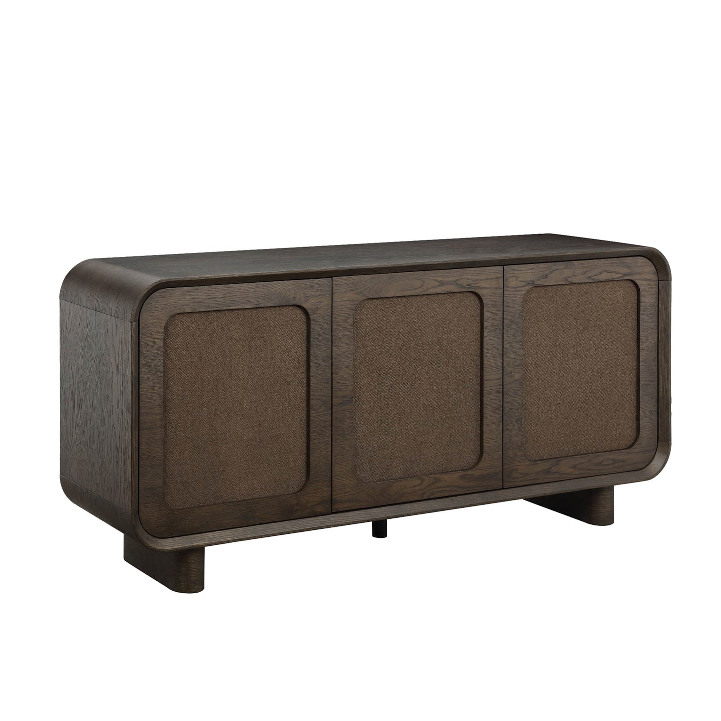 Sideboard in Hazel Finish with Curved Edges