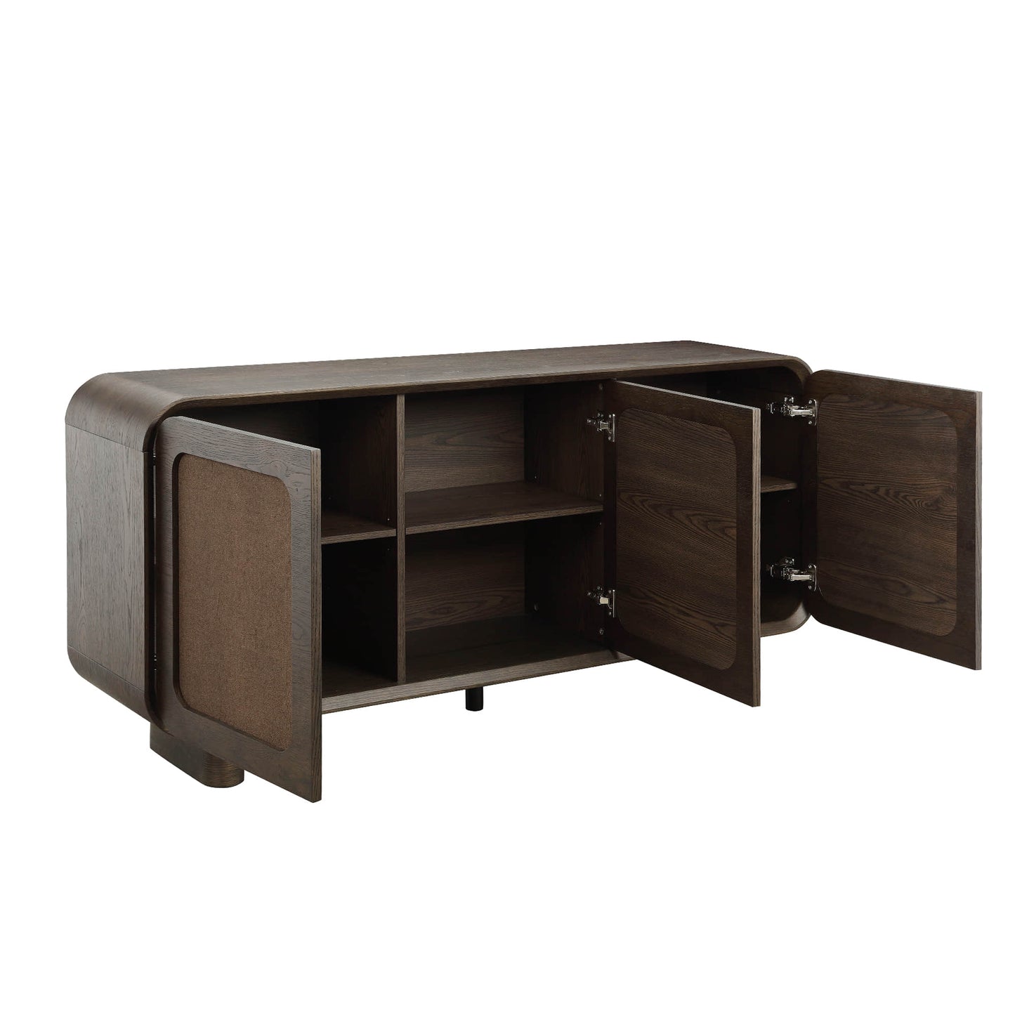 Sideboard in Hazel Finish with Curved Edges