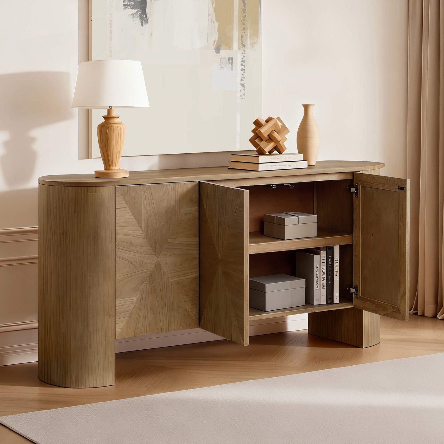 Sideboard in Parquet Finish with 67'' Width