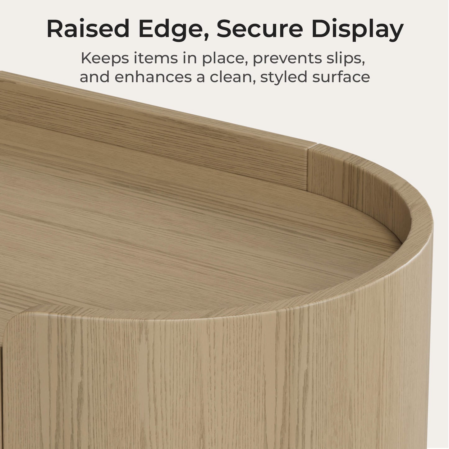 Sideboard in Scandinavian Design with Woven Rattan Accents