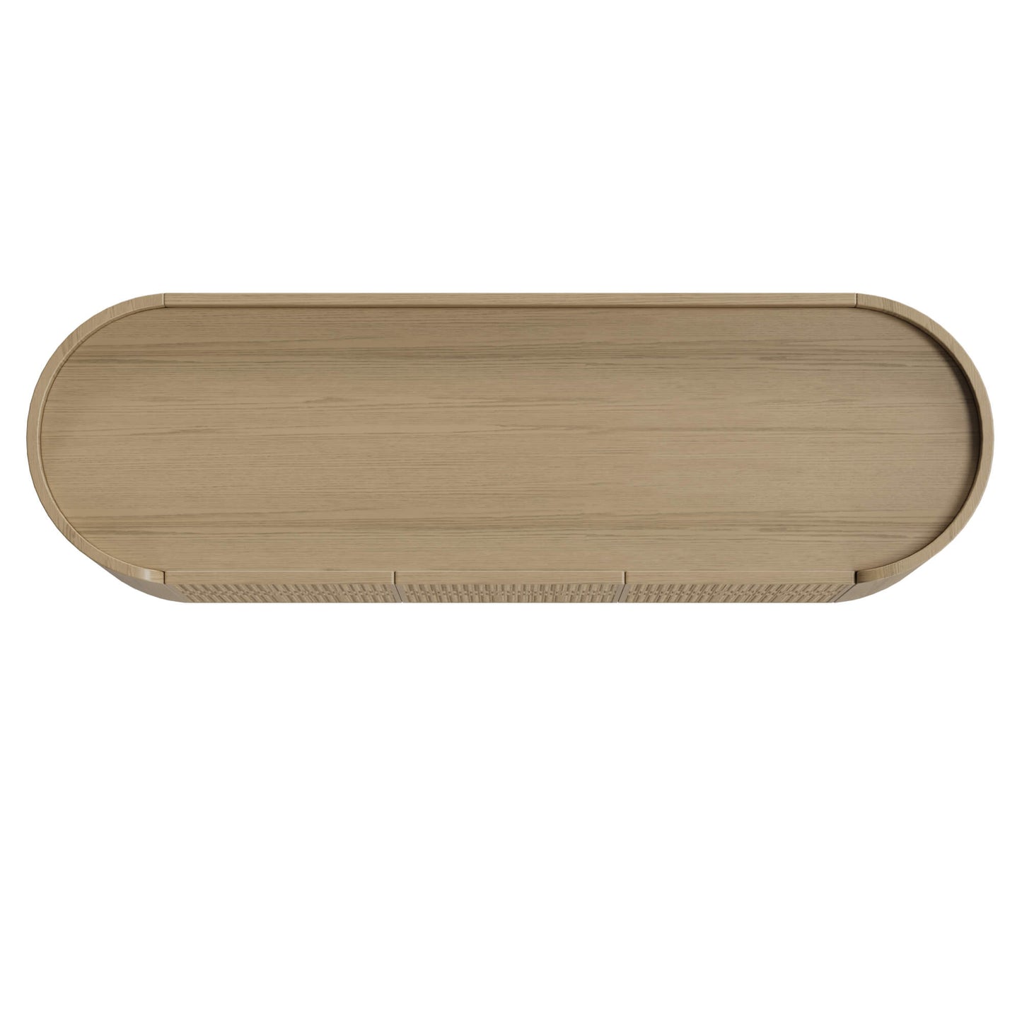 Sideboard in Scandinavian Design with Woven Rattan Accents