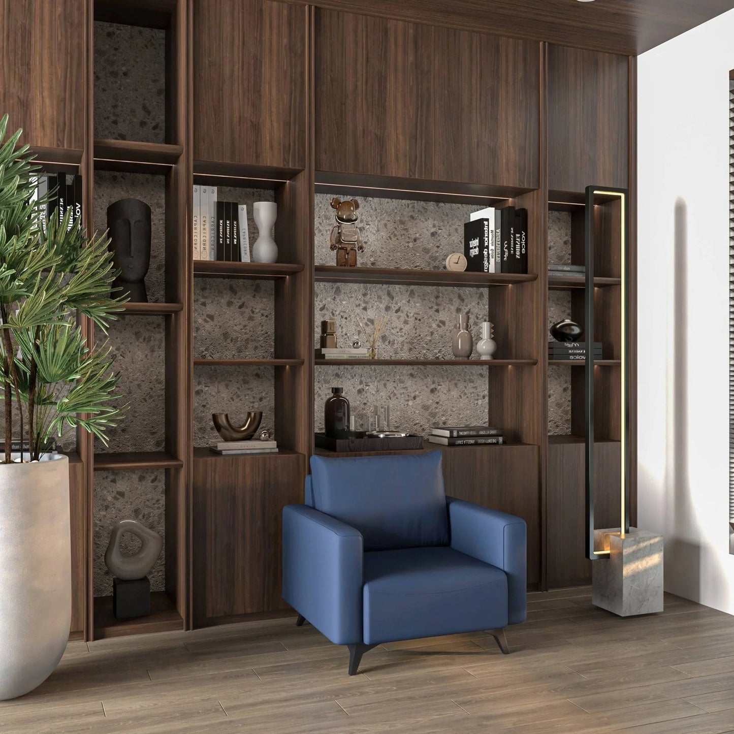 Single-Seater Leather Sofa with Removable Cushions and Steel Legs
