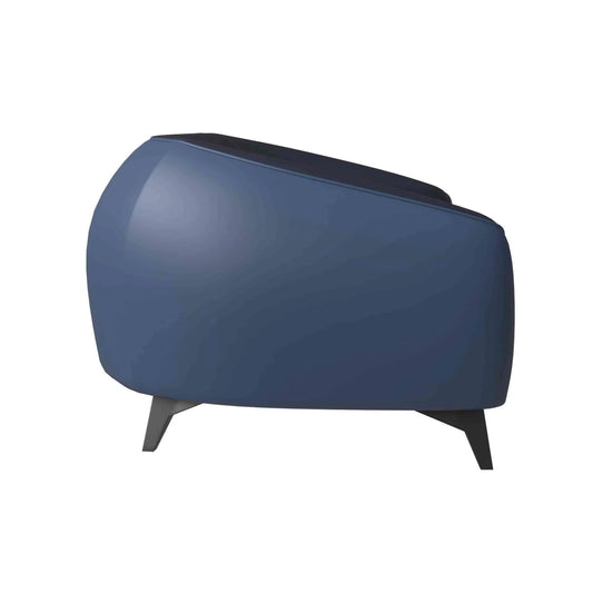 Single-Seater Leather Sofa with Stainless Steel Legs