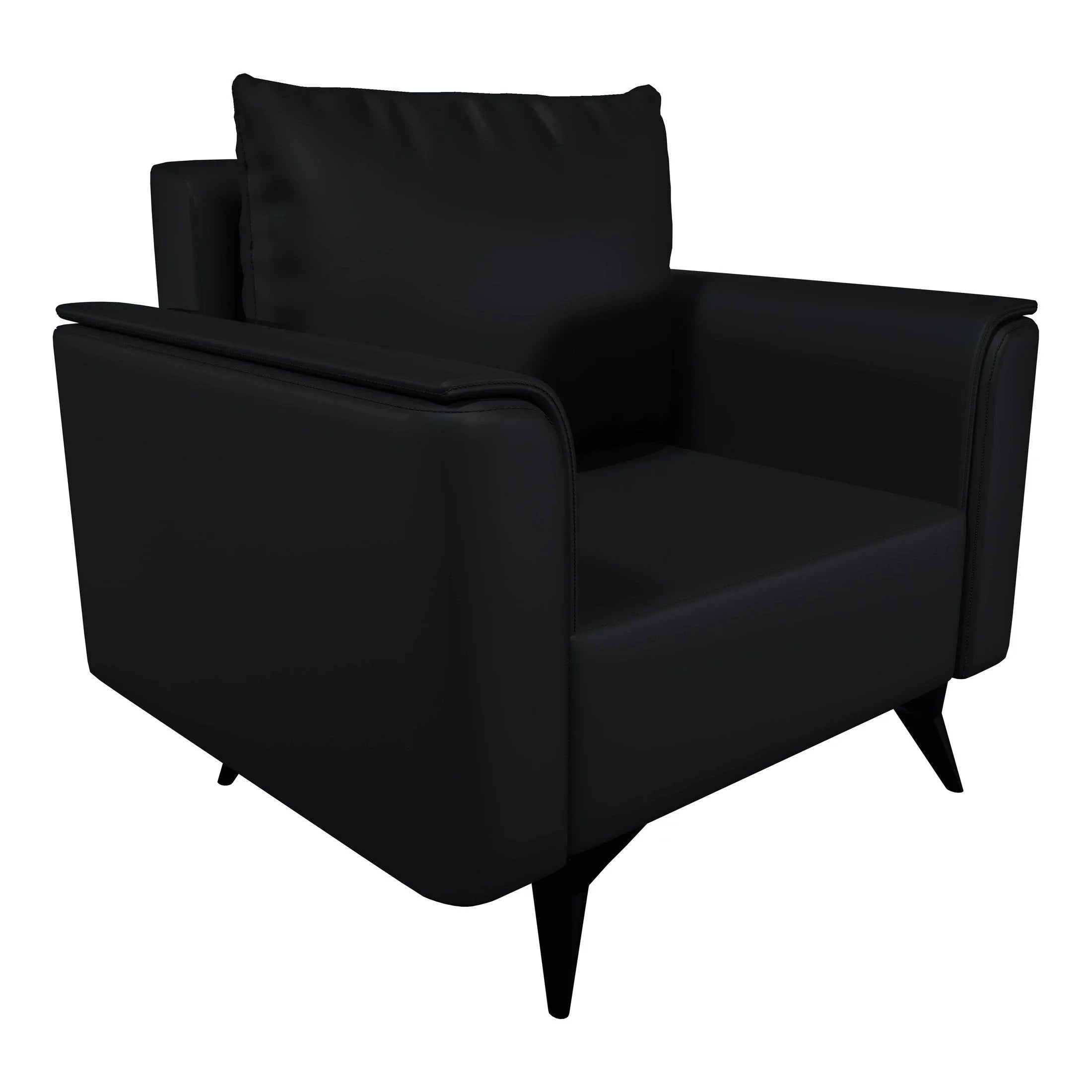 Single-Seater Sofa in Rusk Leather with Removable Cushions
