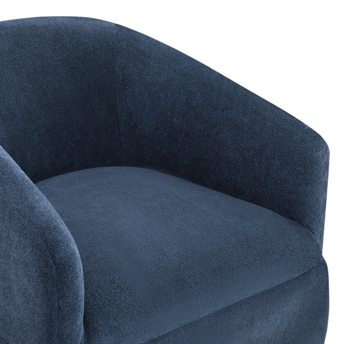Slipcovered Swivel Armchair in Soft Beige Fabric