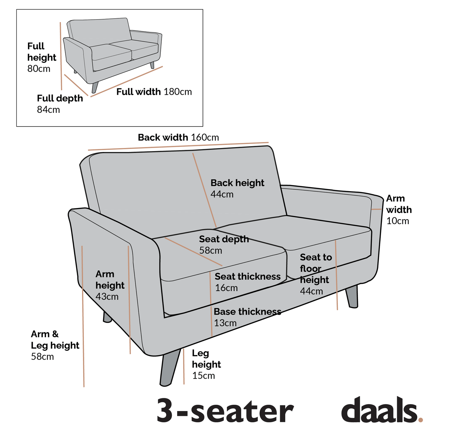Sofa in Green Velvet with Sleek Armrests