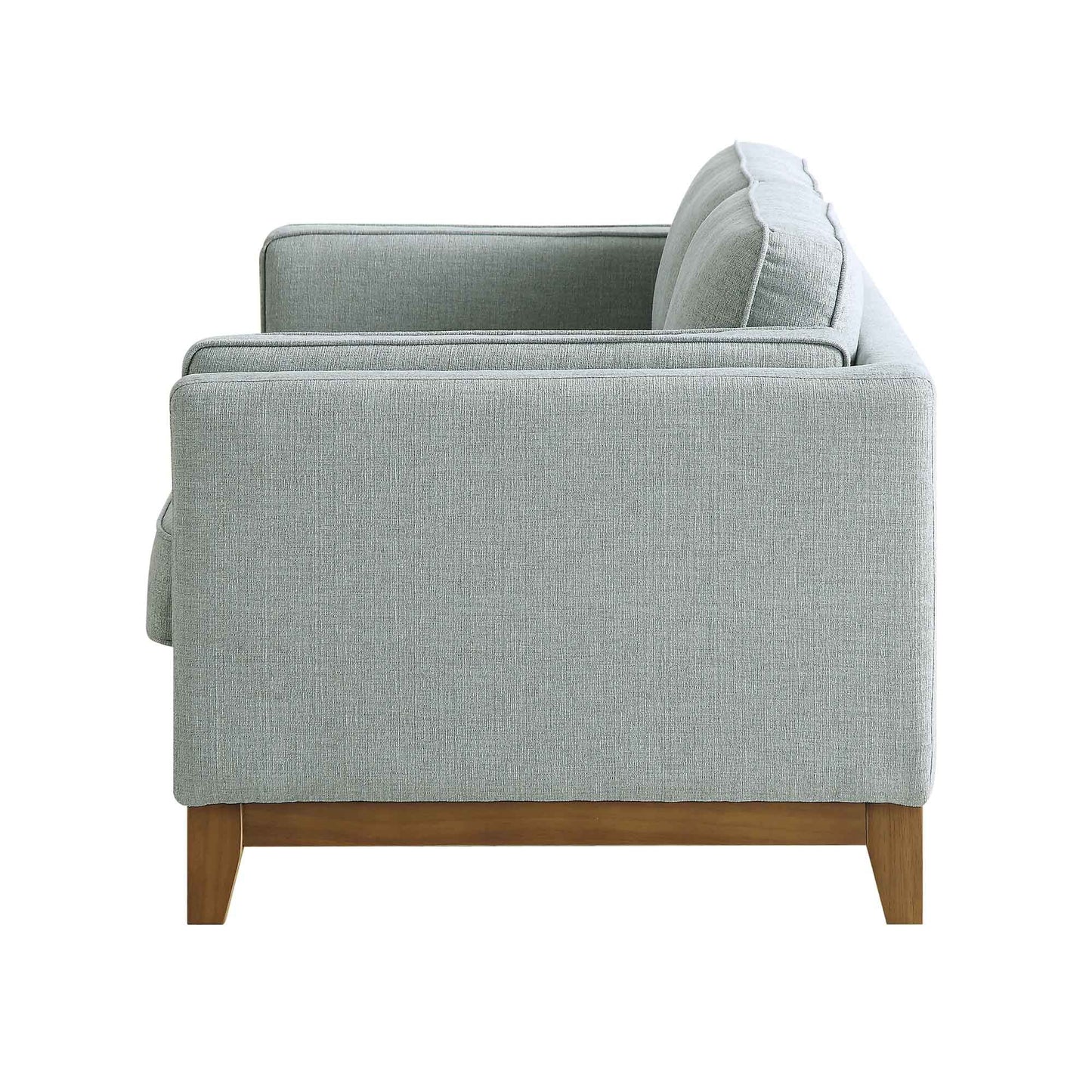 Sofa in Sage Fabric with Contemporary 2-Seater Design