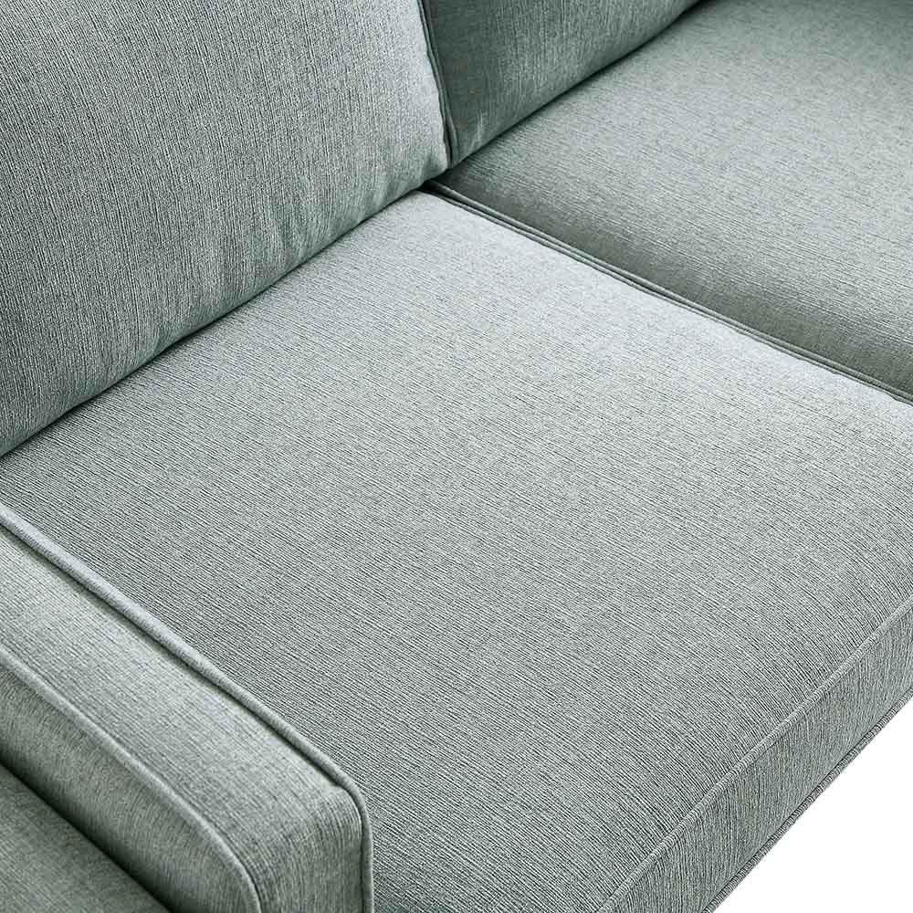 Sofa in Sage Fabric with Contemporary 2-Seater Design