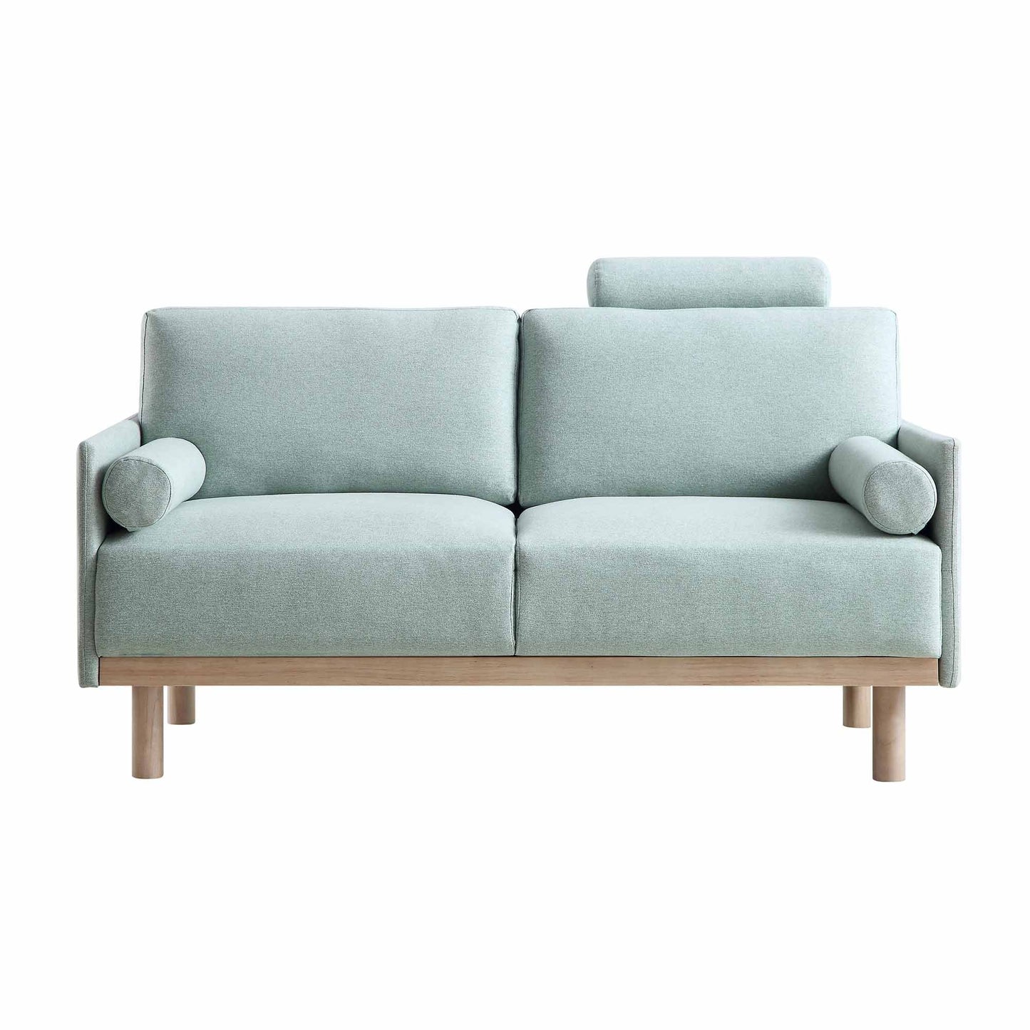 Sofa Sage Green Fabric, 2-Seater Design