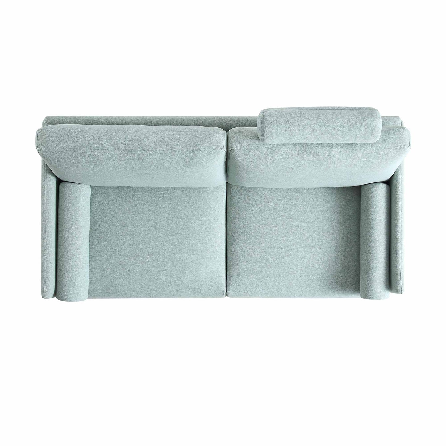 Sofa Sage Green Fabric, 2-Seater Design