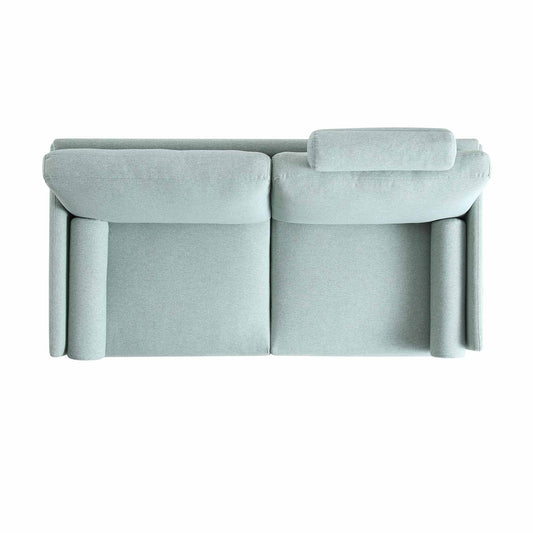 Sofa Sage Green Fabric, 2-Seater Design