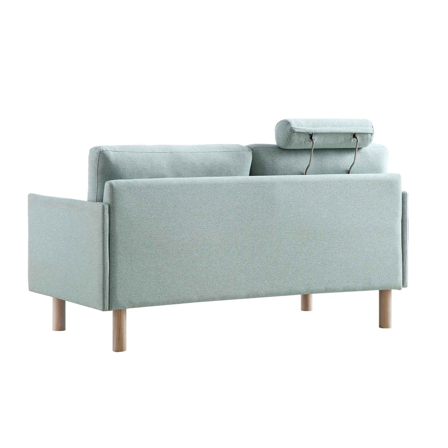 Sofa Sage Green Fabric, 2-Seater Design