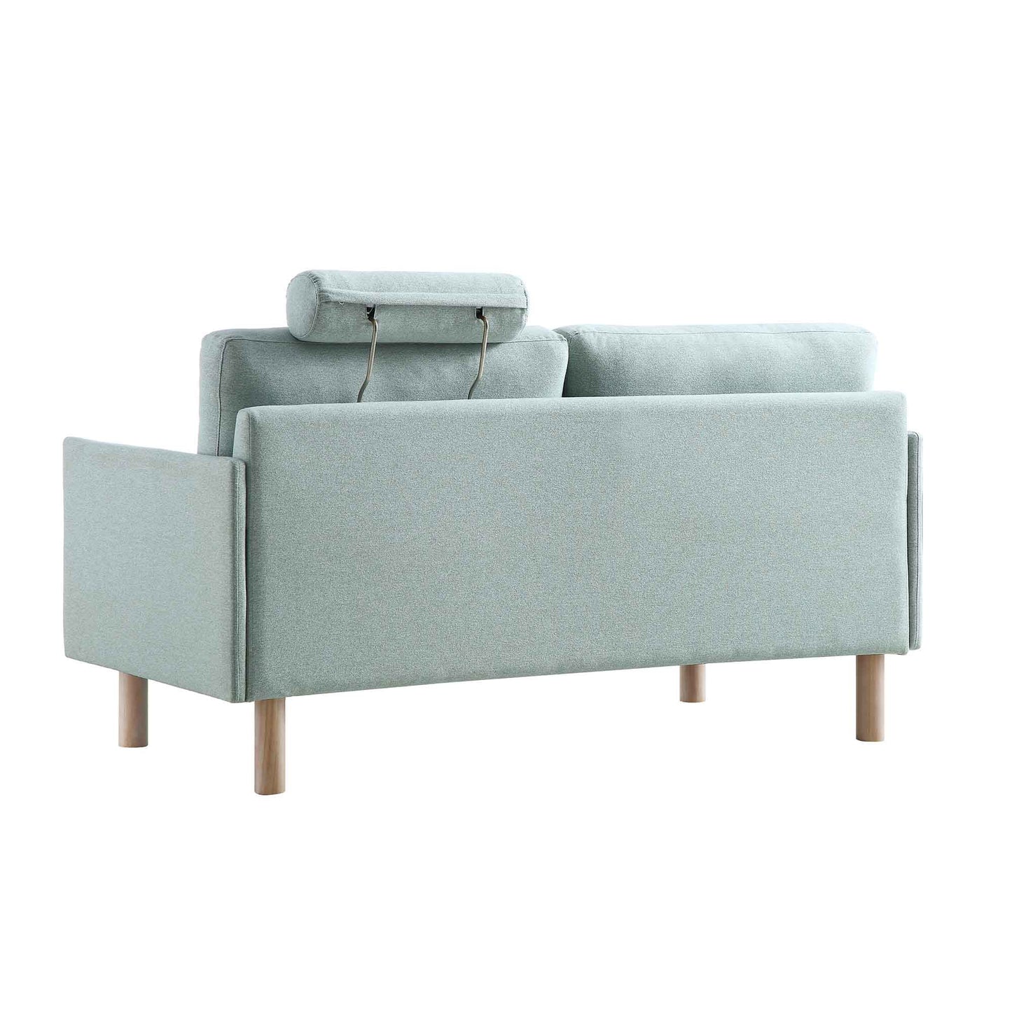 Sofa Sage Green Fabric, 2-Seater Design