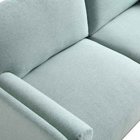 Sofa Sage Green Fabric, 2-Seater Design