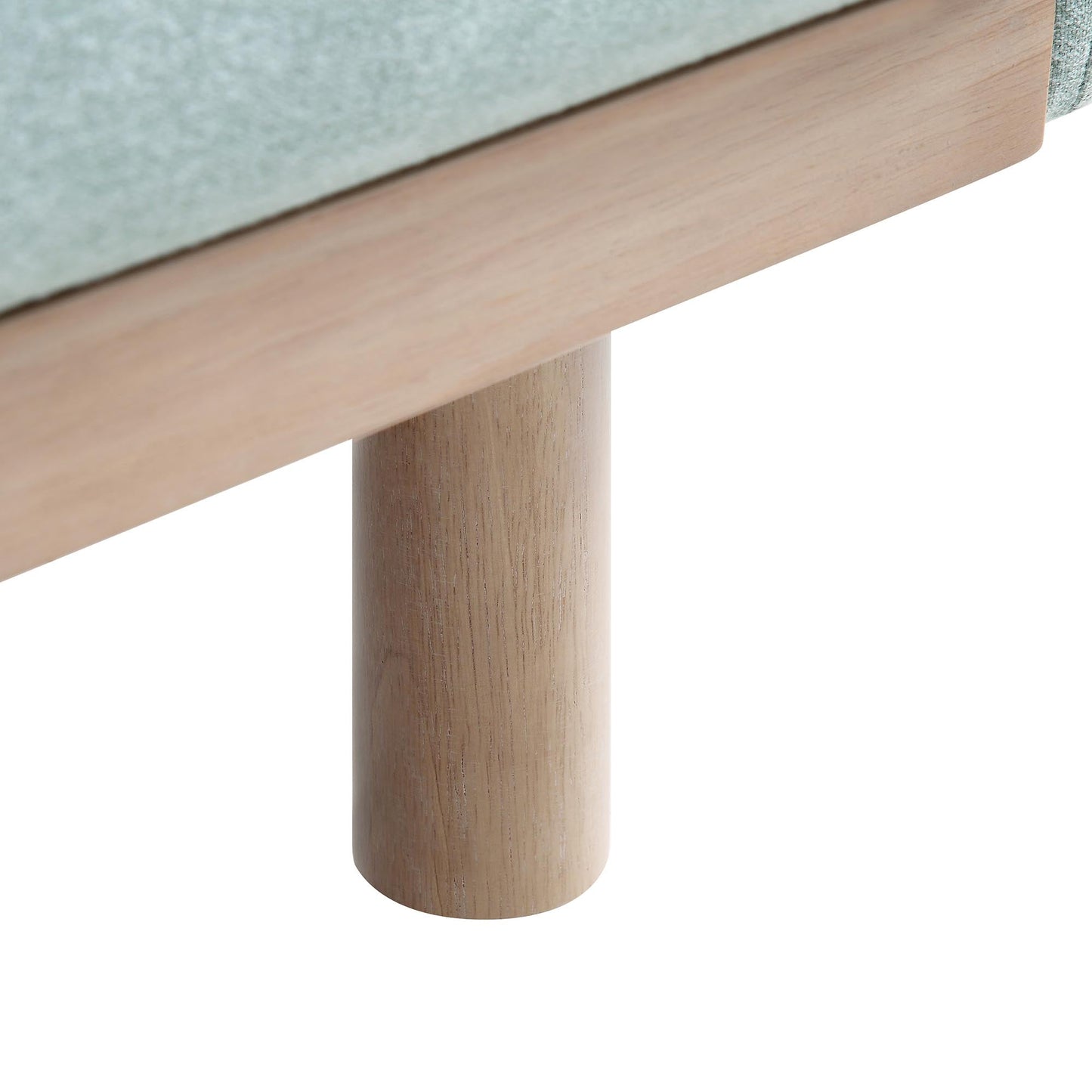 Sofa Sage Green Fabric, 2-Seater Design