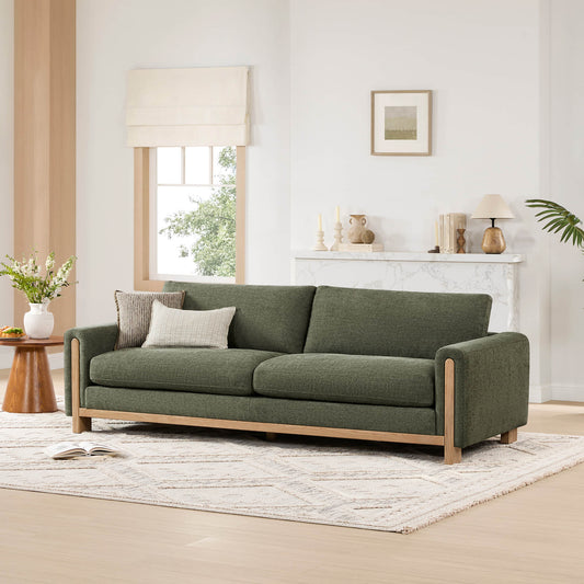 Sofa Set with Armchair and Stool in Contemporary Design