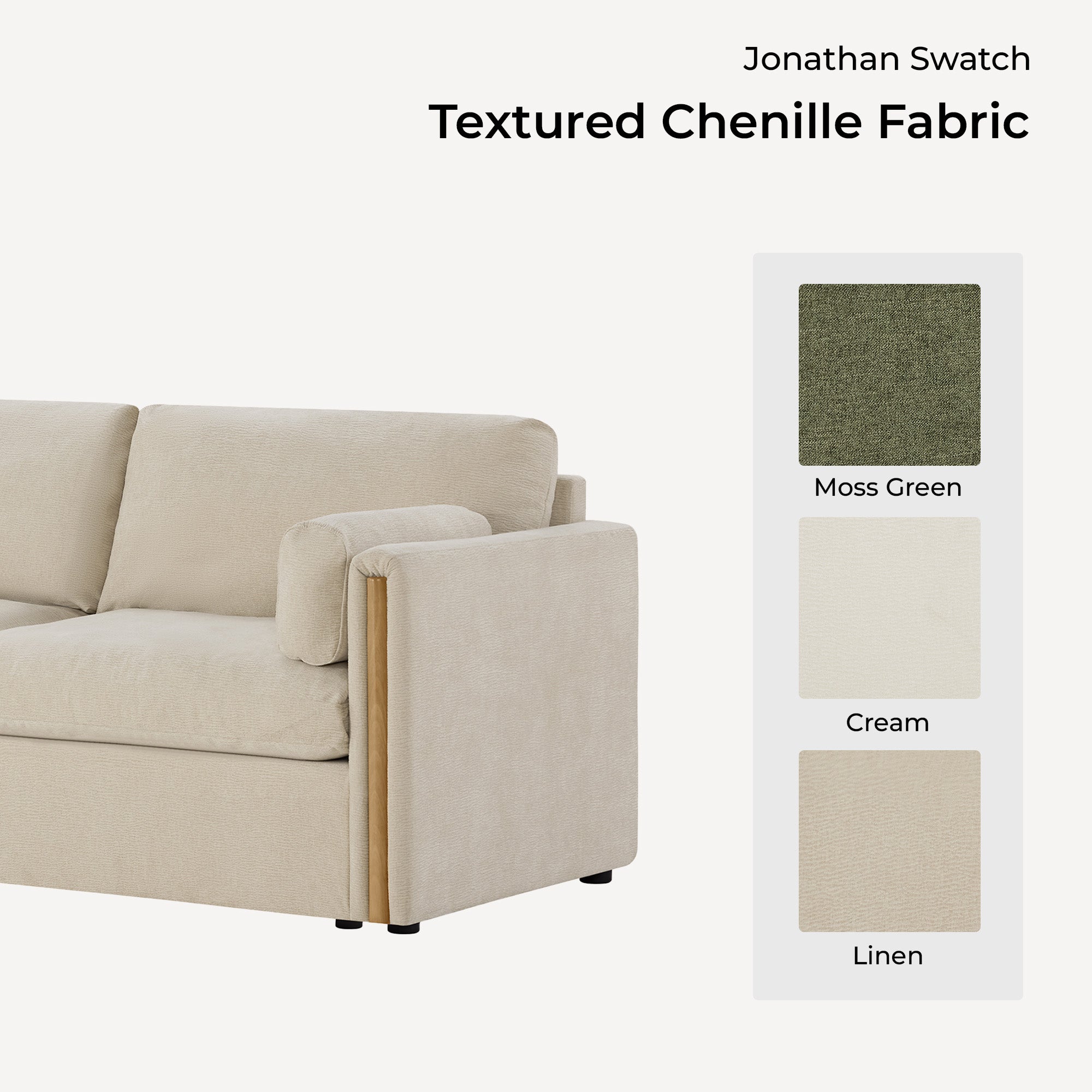 Sofa Swatches in Versatile Jonathan Fabric Collection