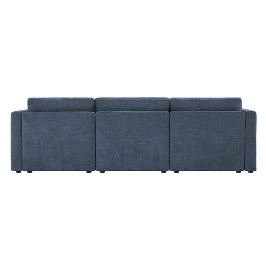 Modular 3-Seat Sofa with Customizable Configuration