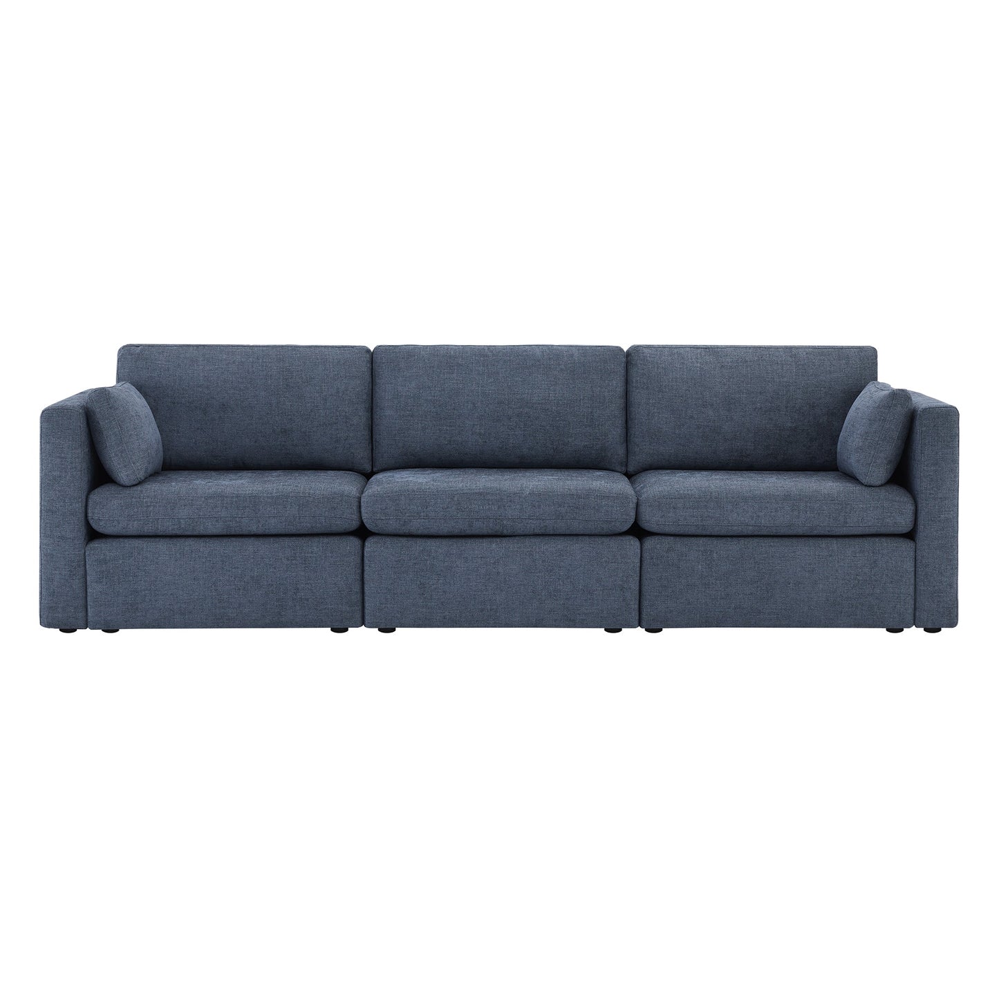 Modular 3-Seat Sofa with Customizable Configuration