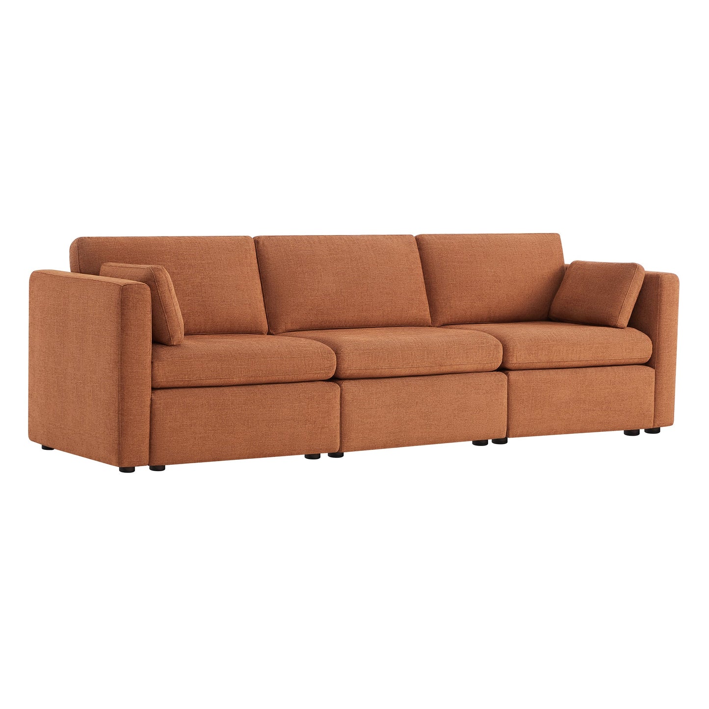 Modular 3-Seat Sofa with Customizable Configuration