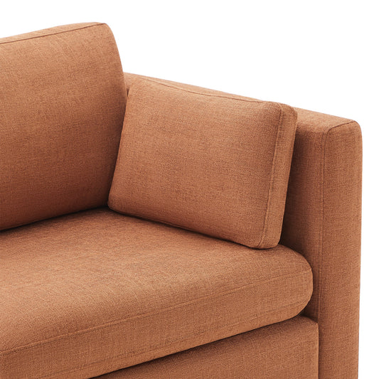 Modular 3-Seat Sofa with Customizable Configuration