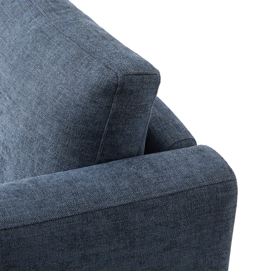 Modular Sofa Chaise in Grey with Storage Ottomans