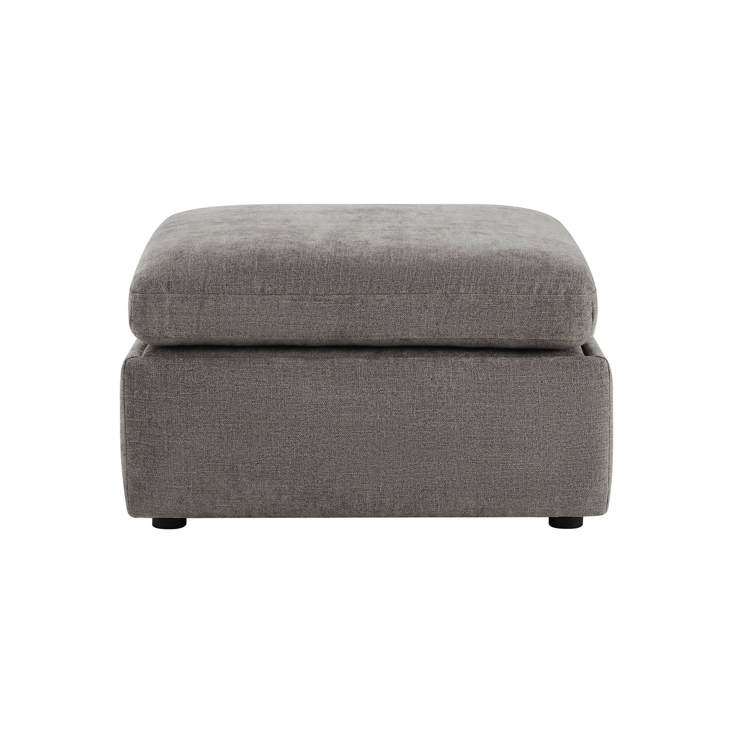 Storage Ottoman with Tufted Top Design