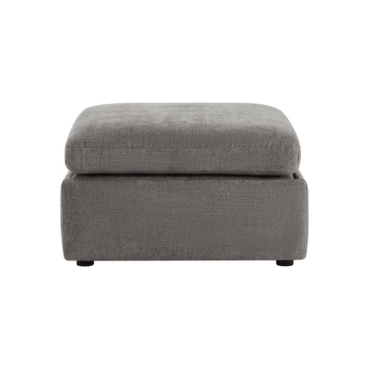 Storage Ottoman with Tufted Top Design