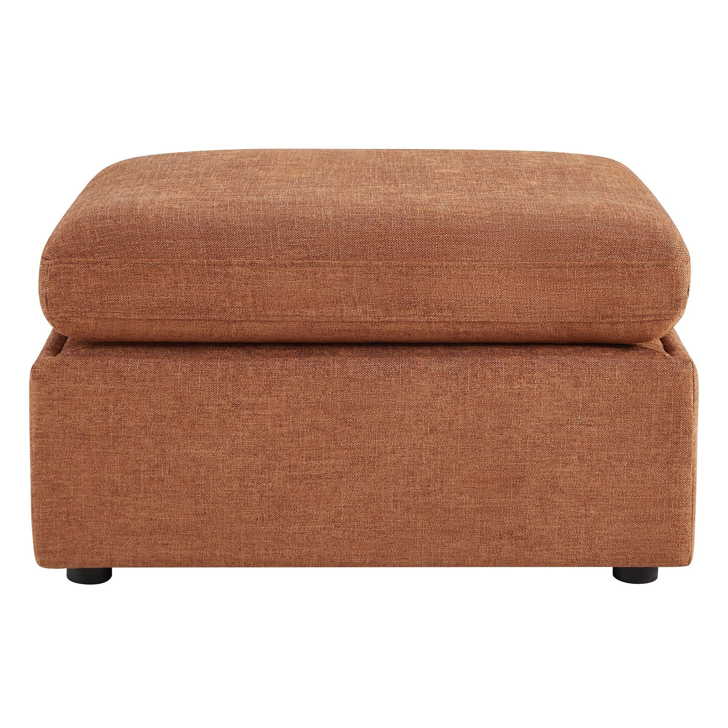 Storage Ottoman with Tufted Top Design
