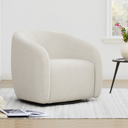 Swivel Accent Chair in Bella Fabric