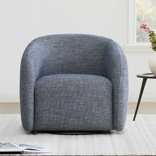 Swivel Accent Chair in Bella Fabric