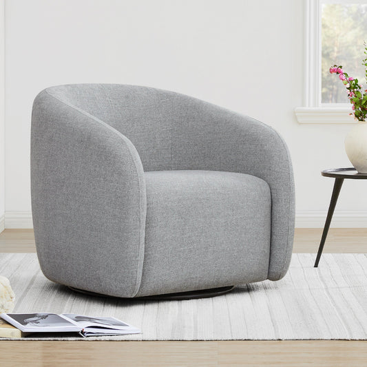 Swivel Accent Chair in Bella Fabric