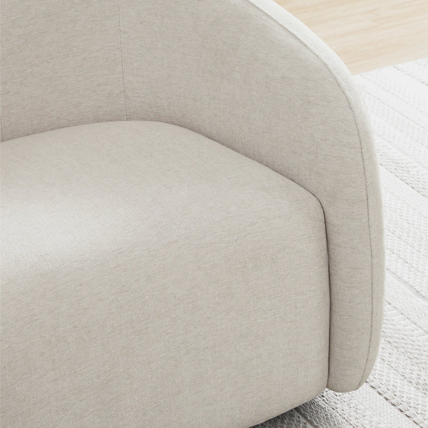 Swivel Accent Chair in Bella Fabric