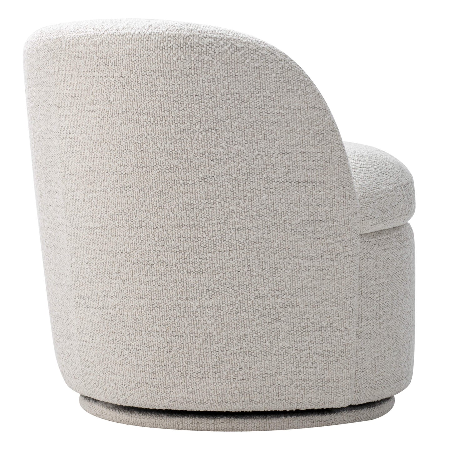 Swivel Accent Chair in Boucle Fabric