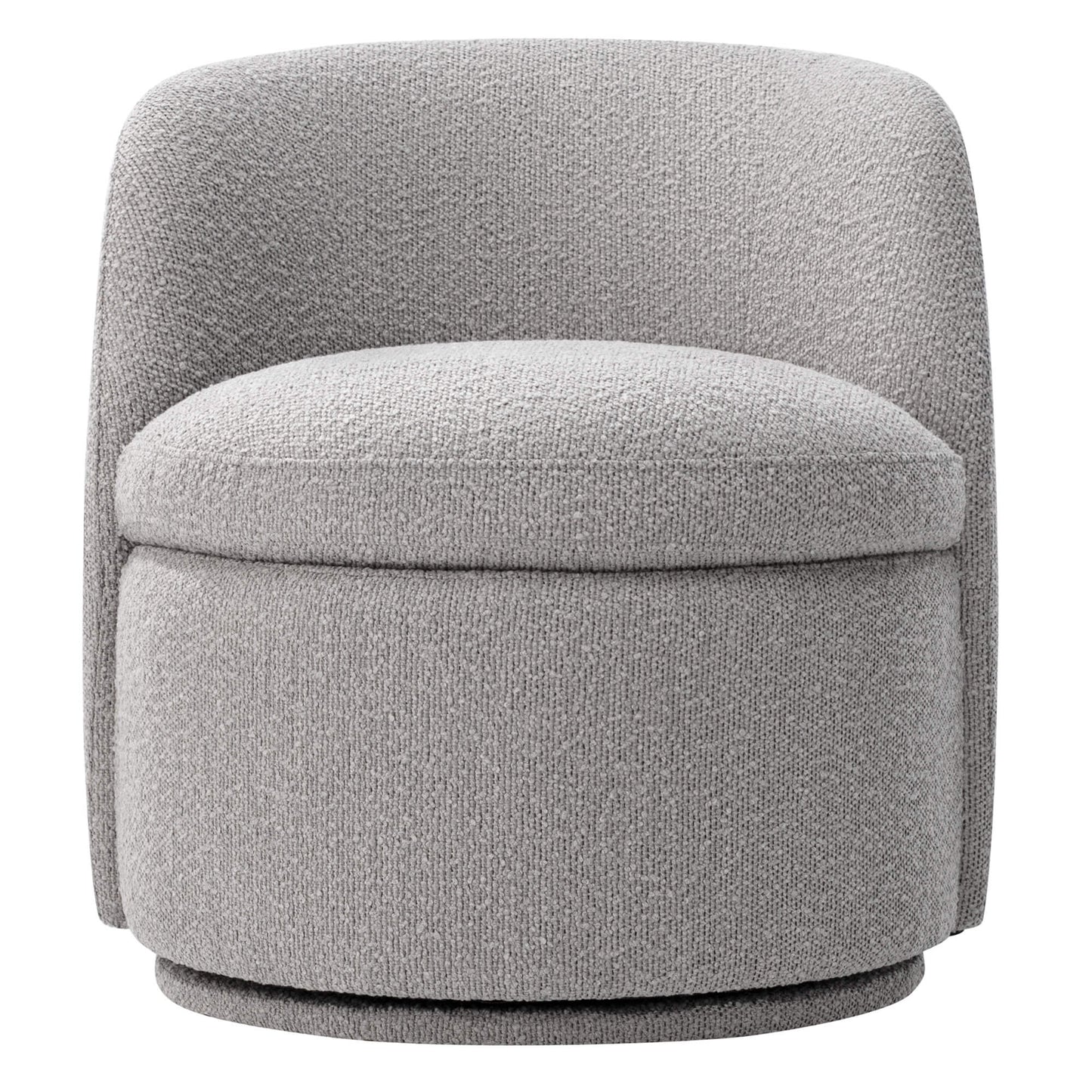 Swivel Accent Chair in Boucle Fabric