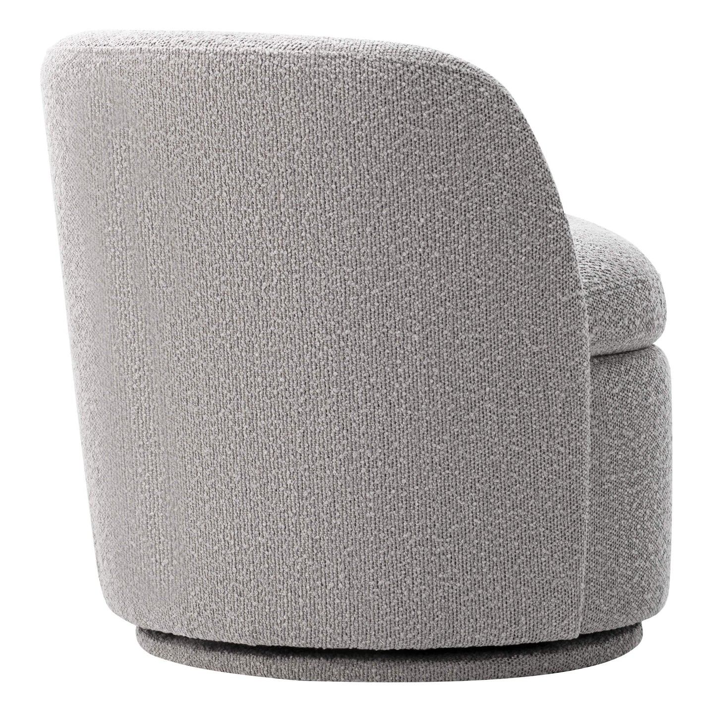 Swivel Accent Chair in Boucle Fabric