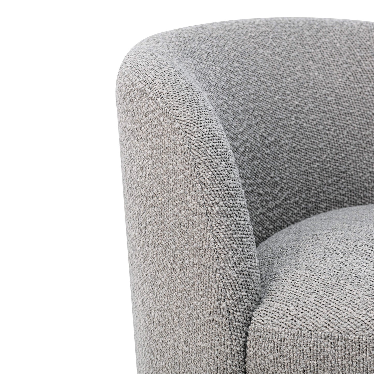 Swivel Accent Chair in Boucle Fabric