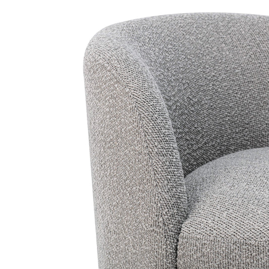 Swivel Accent Chair in Boucle Fabric