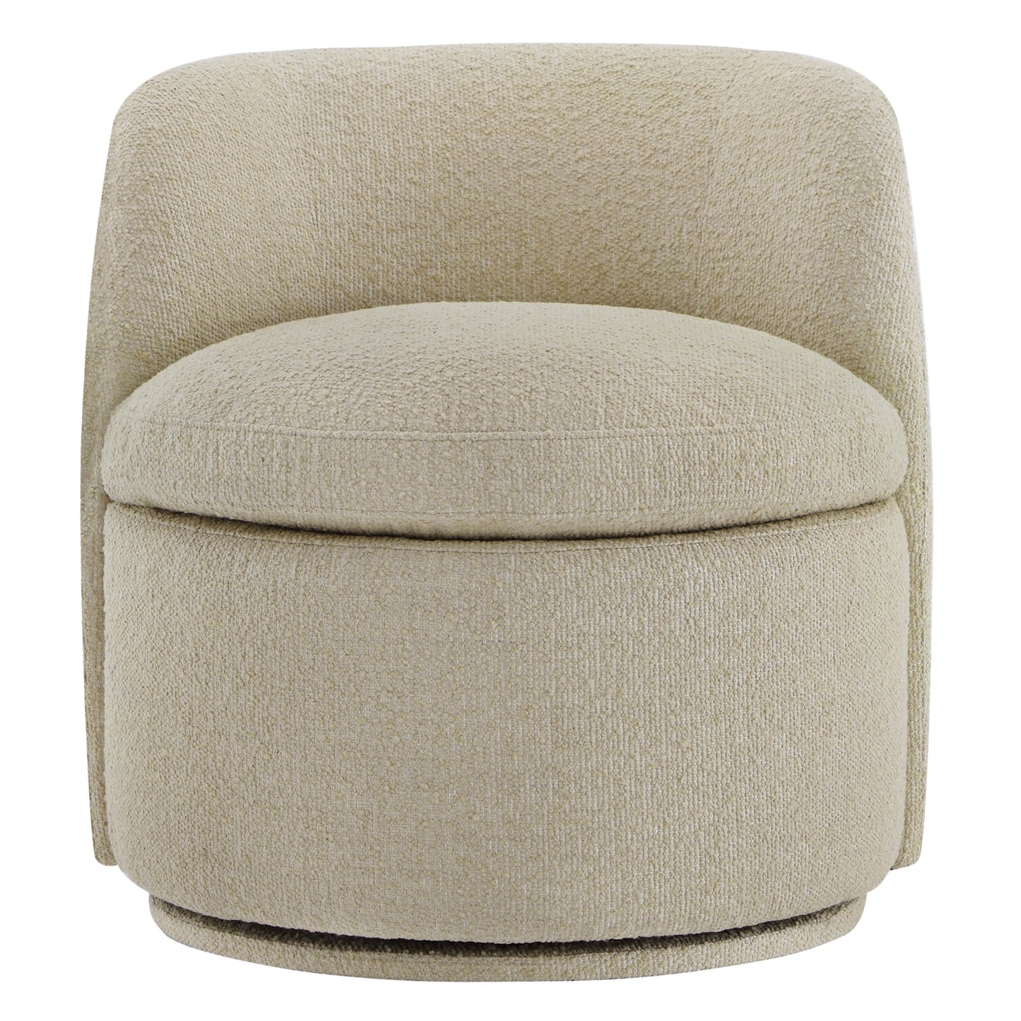 Swivel Accent Chair in Boucle Fabric