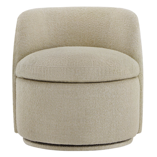 Swivel Accent Chair in Boucle Fabric
