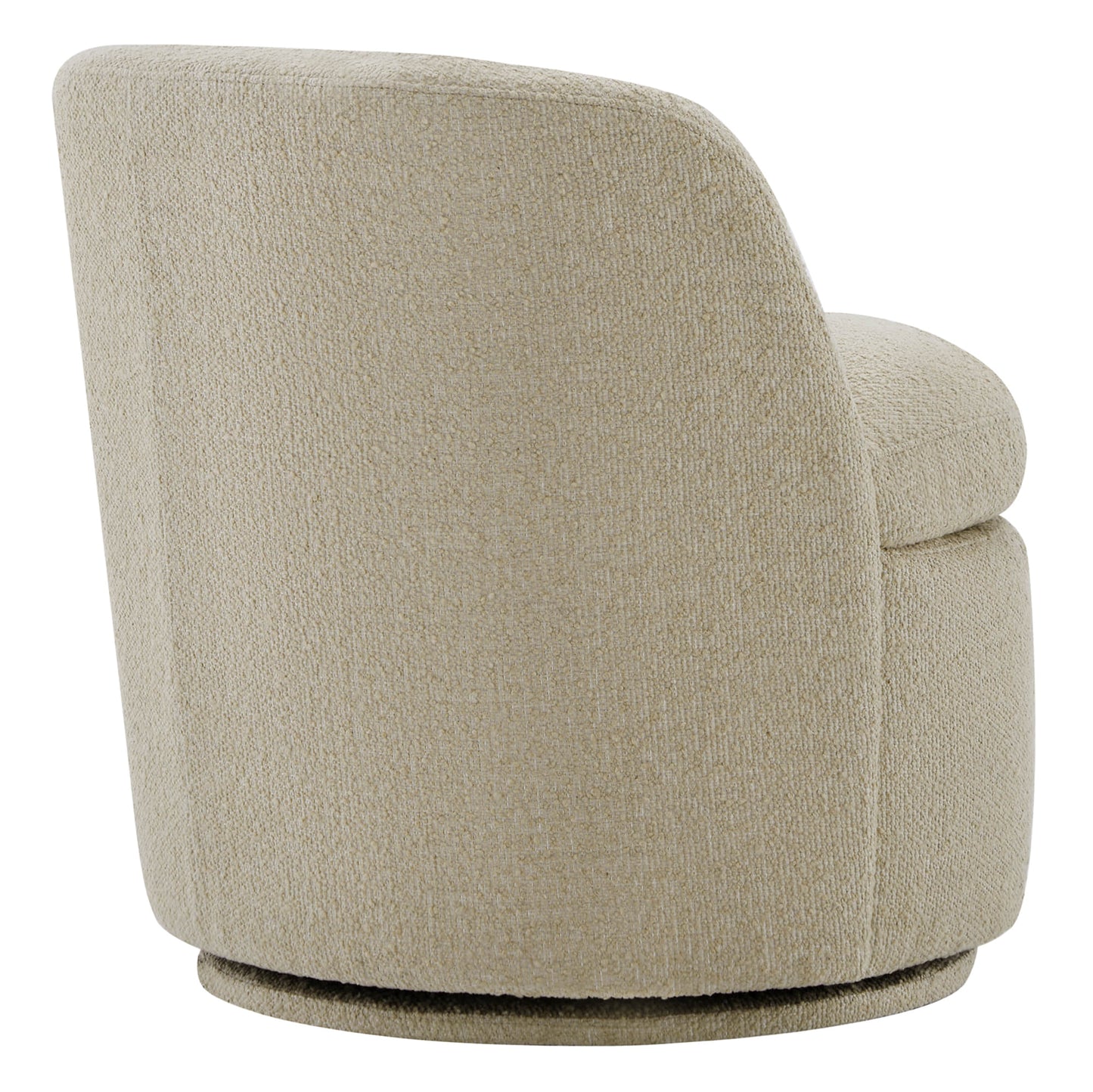 Swivel Accent Chair in Boucle Fabric