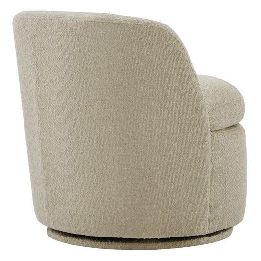 Swivel Accent Chair in Boucle Fabric
