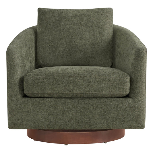 Swivel Accent Chair in Modern Design with Back Cushion